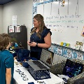 BLC Community Bank employee teaching a class